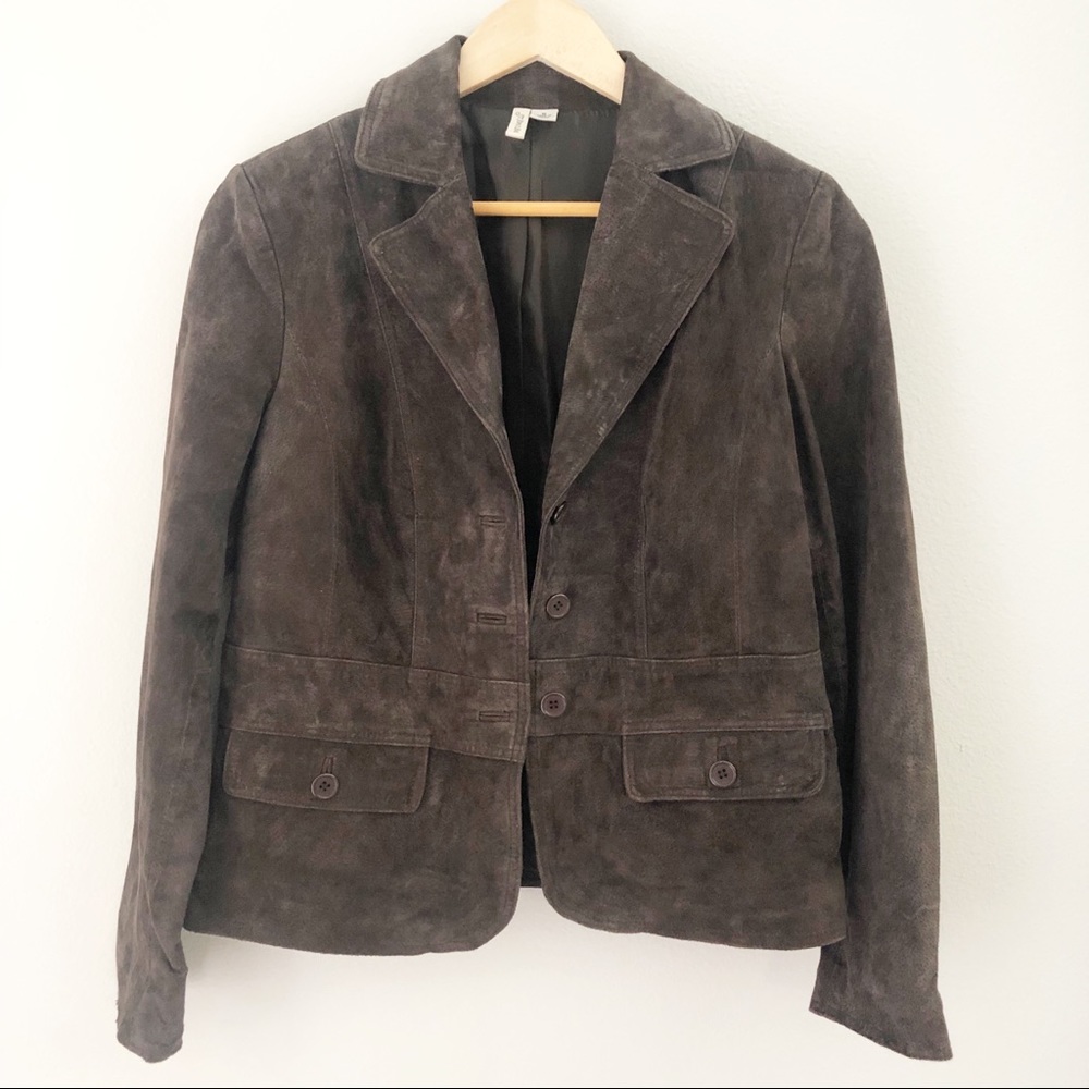 St John’s Bay Dk Brown Genuine 100% Leather Jacket